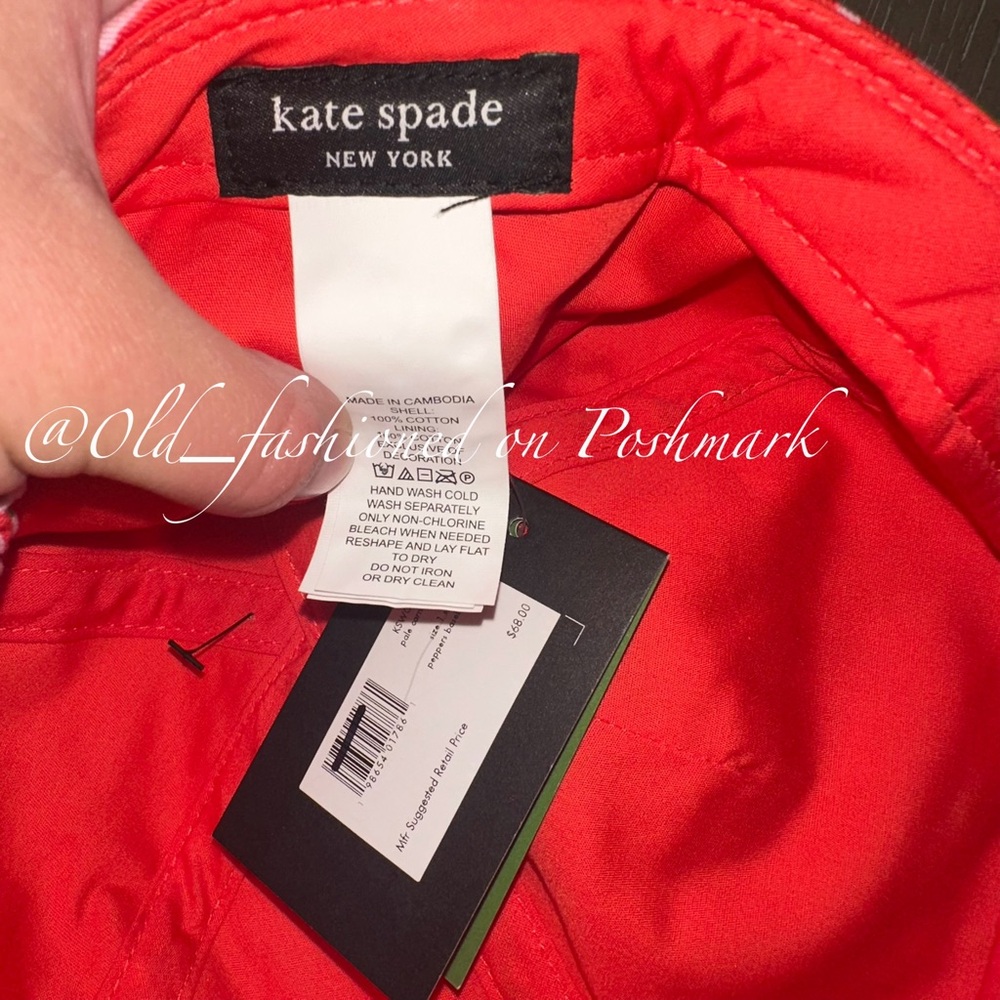 KATE SPADE Peppers Cap - Red - Picture 6 of 7